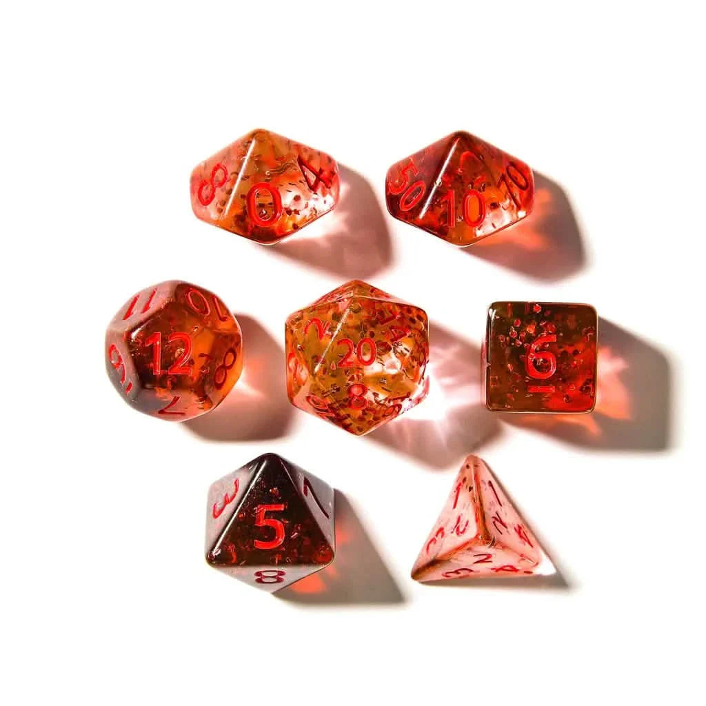 Mortal Wounds | Soft Edge Dice | Acrylic | 7 Piece Set