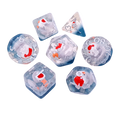 Santa Ducks | Soft Edge Dice | Resin | 7 Piece Set