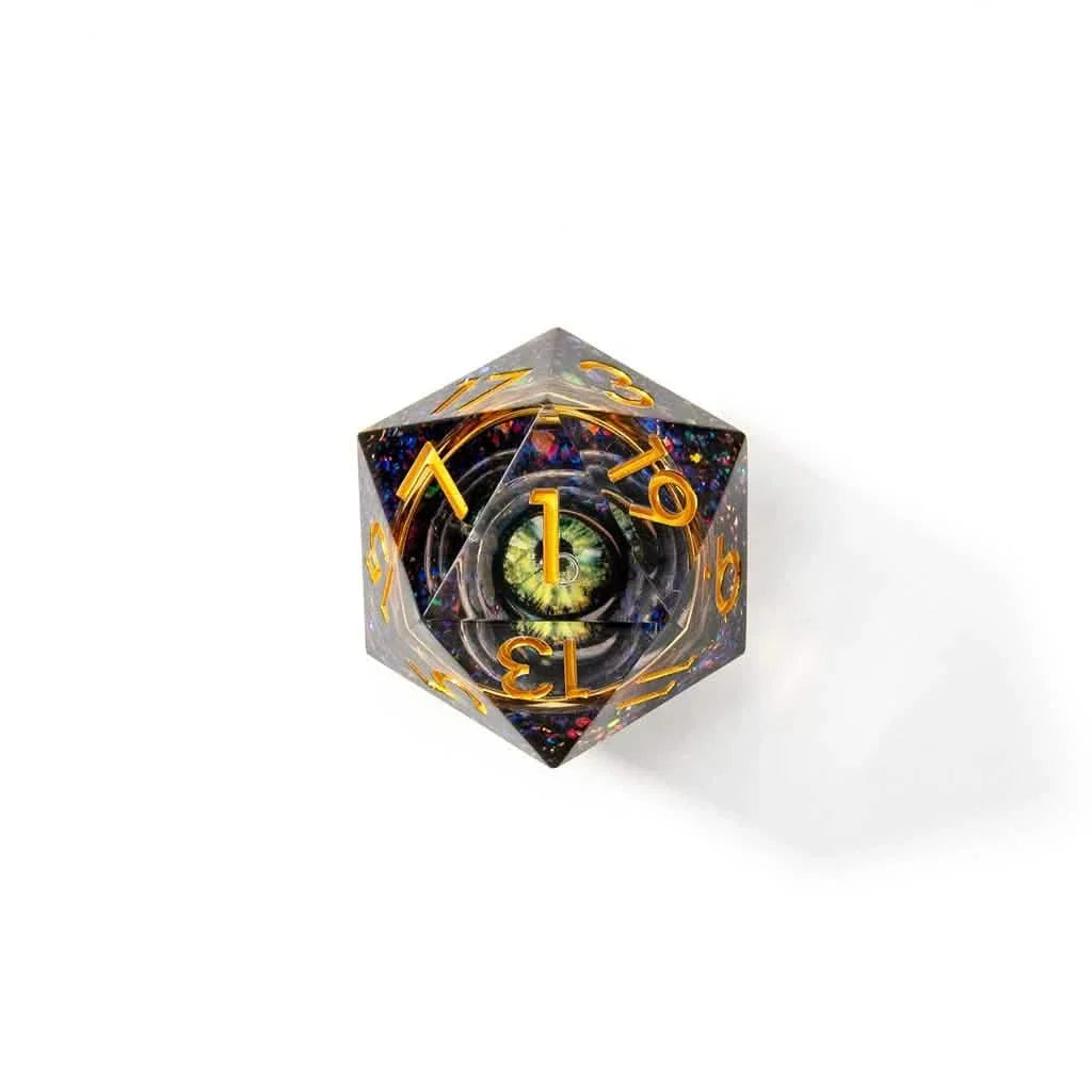Watcher's Ring | 33mm D20 | Oversized Liquid Core Dice | Single Dice
