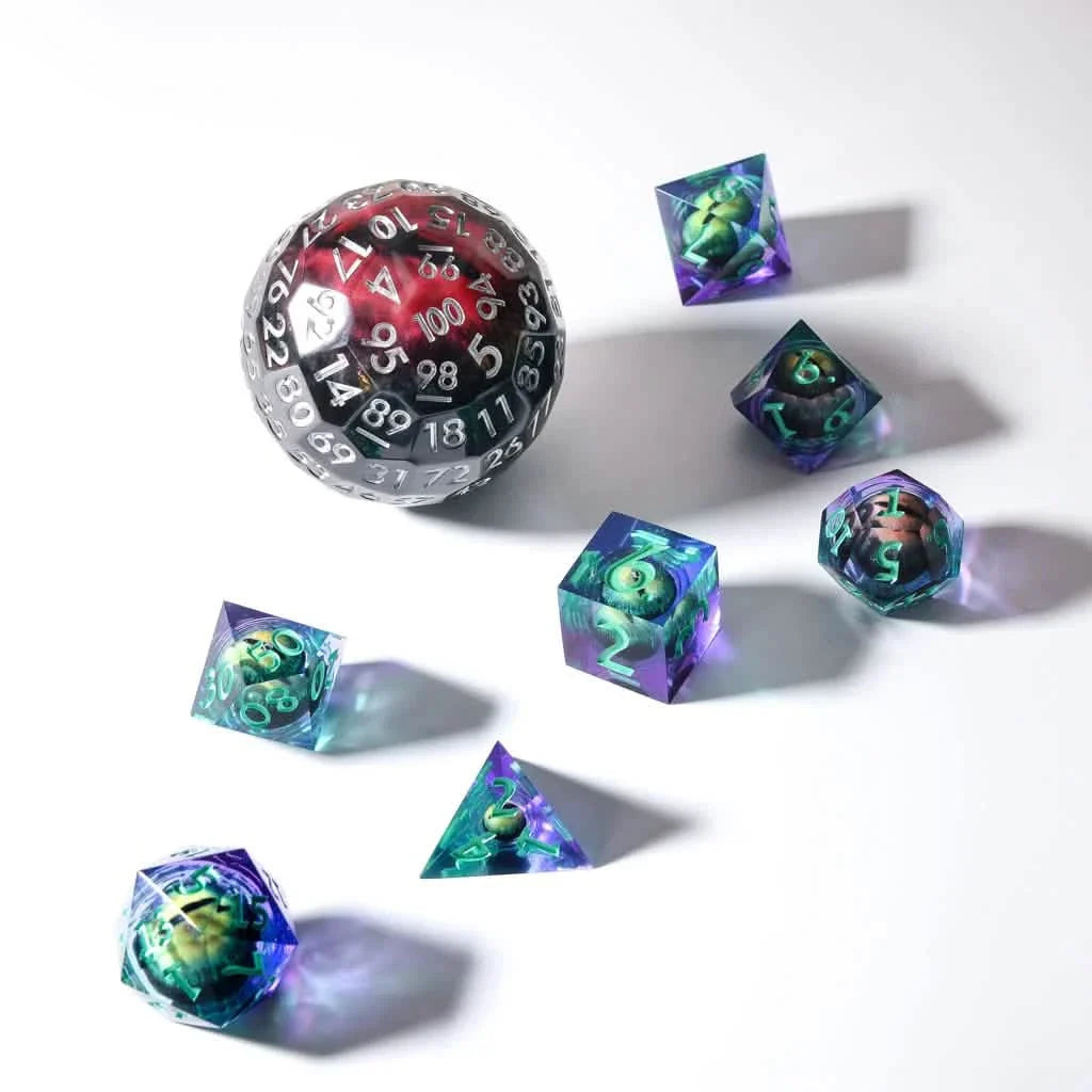 Orb of Sight | 50mm D100 | Liquid Core | Single Dice