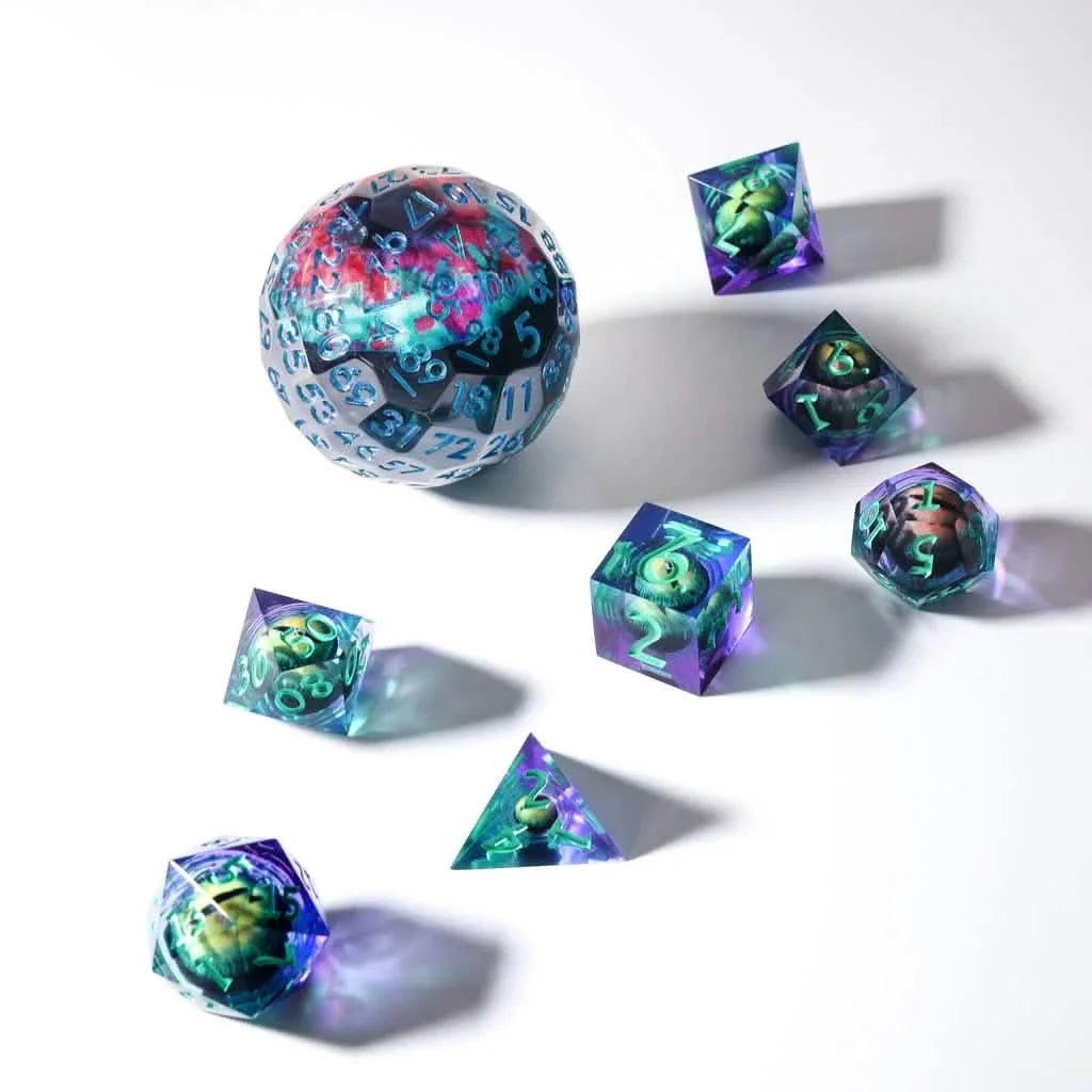Orb of Eternity | 50mm D100 | Liquid Core | Single Dice