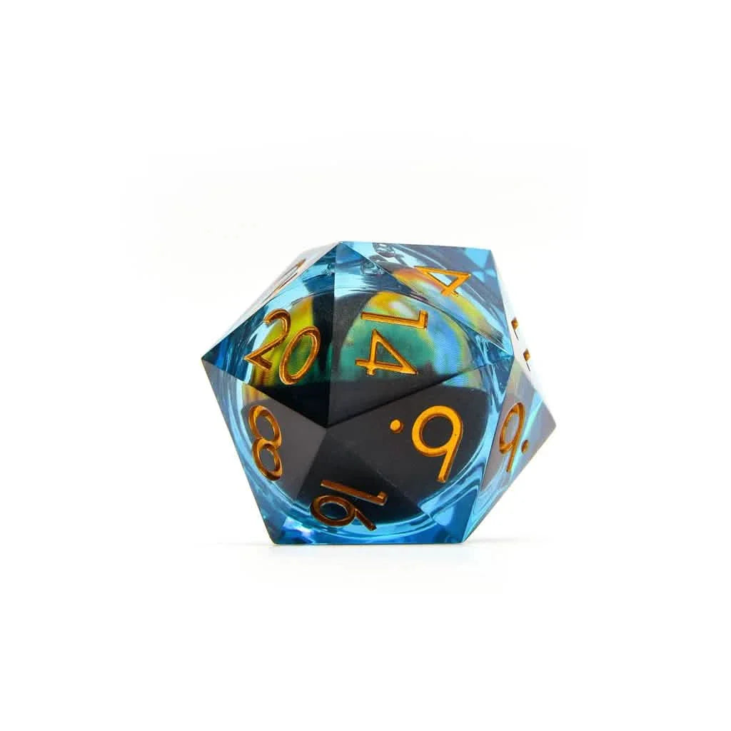 Eye of Destiny | 33mm D20 | Oversized Liquid Core Dice | Single Dice