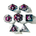 Eye of Anger | Liquid Core Dice | Resin | 7 Piece Set