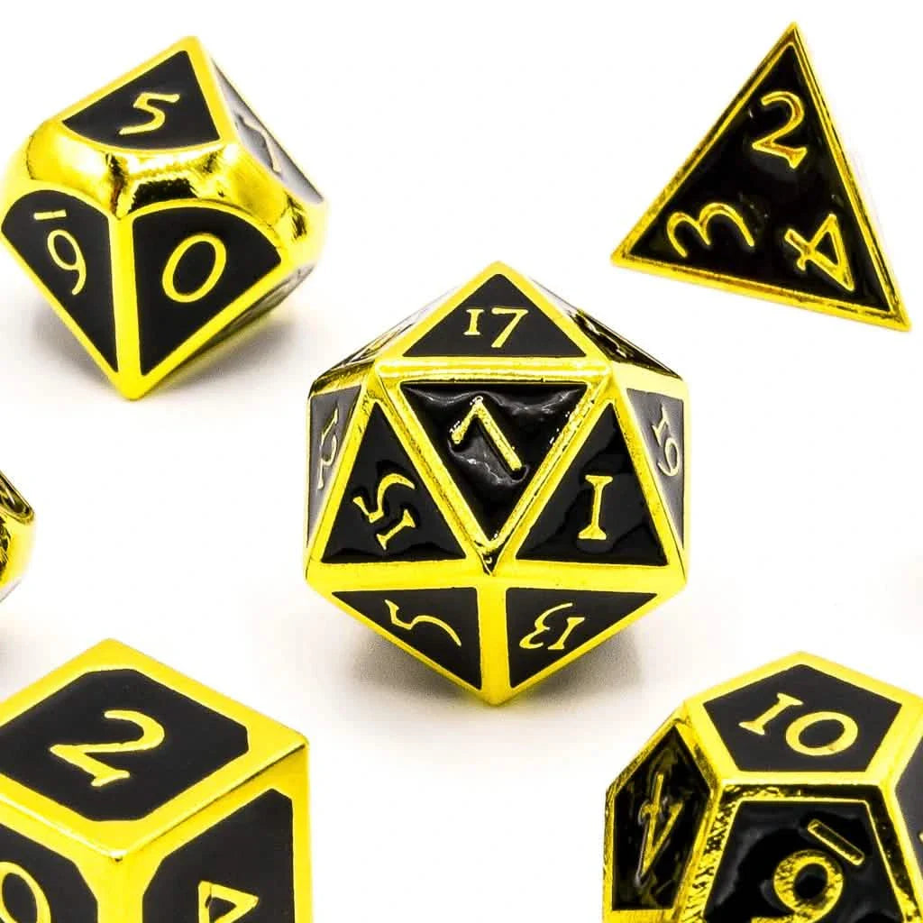 Corrupt Noble | Solid Metal Dice | 7 Piece Set