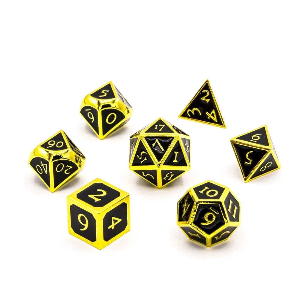 Corrupt Noble | Solid Metal Dice | 7 Piece Set