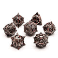 Bloody Mace | Solid Metal Dice | 7 Piece Set