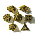 Draconic Prisoner | Hollow Metal Dice | 7 Piece Set