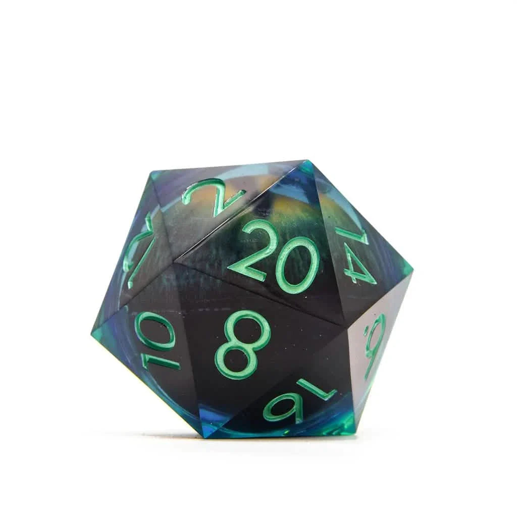 Eye of Vengeance | 50mm D20 | Oversized Liquid Core Dice | Single Dice