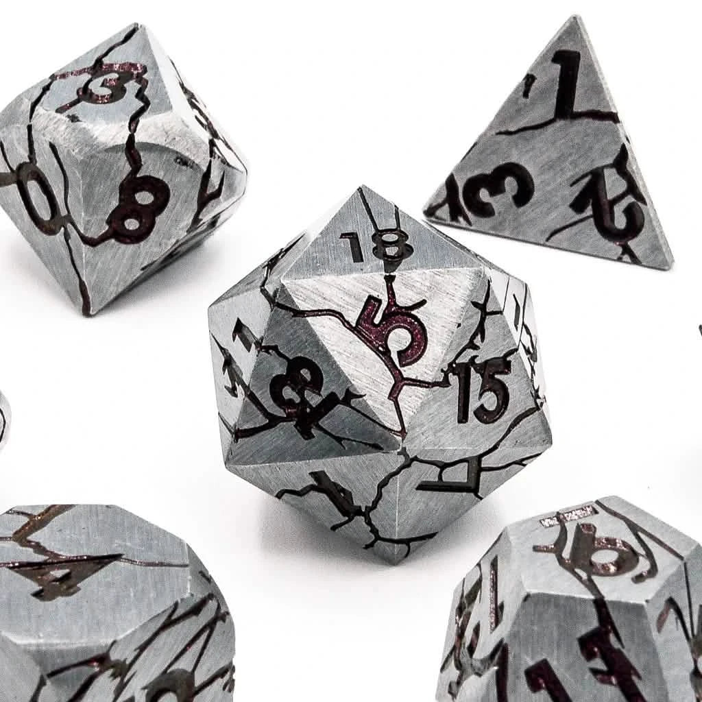 Ancient Arcane | Solid Metal Dice | 7 Piece Set