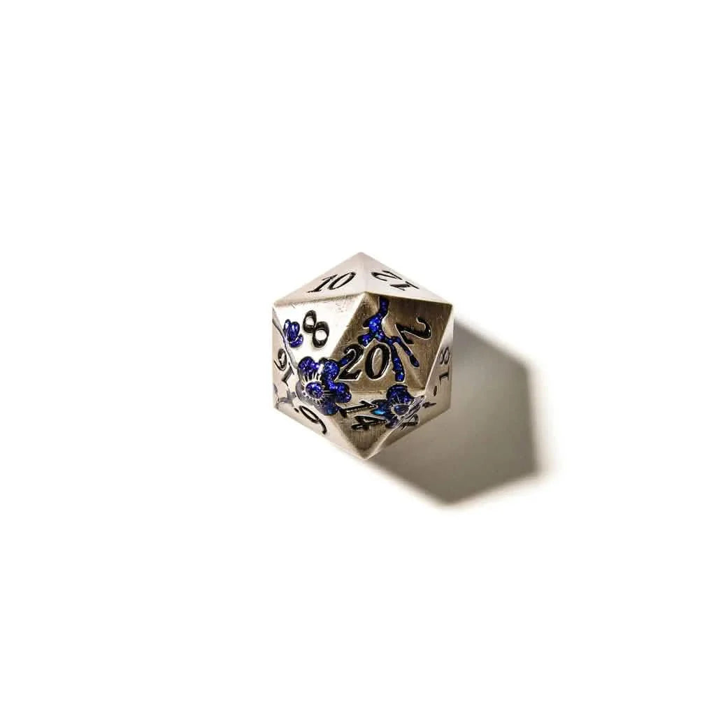 Iron Blossom | Solid Metal Dice | 7 Piece Set