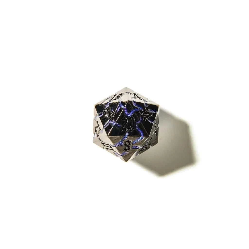 Arcane Steel | Solid Metal Dice | 7 Piece Set