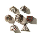 Infernal Steel | Solid Metal Dice | 7 Piece Set