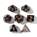 Violet Rift | Sharp Edge Dice | Resin | 7 Piece Set