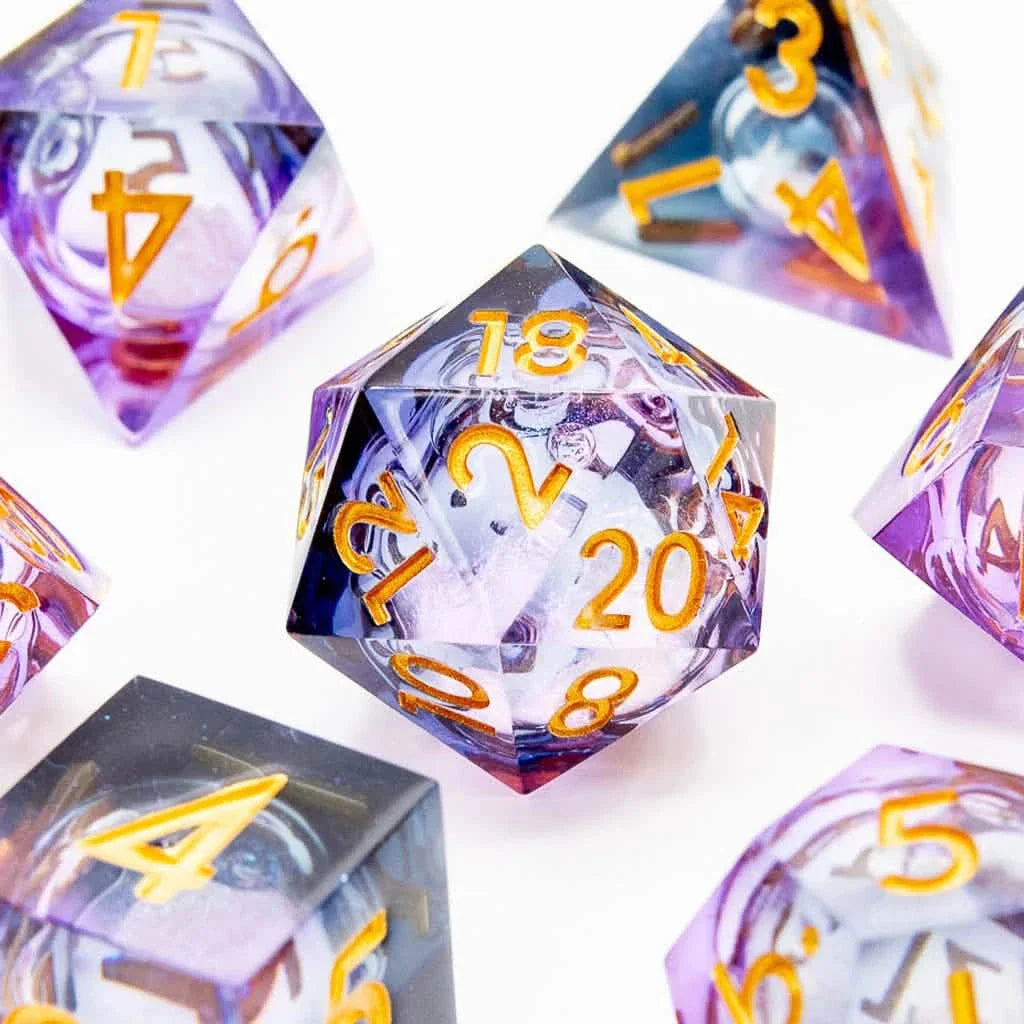 Arcane Maelstrom | Liquid Core Dice | Resin | 7 Piece Set