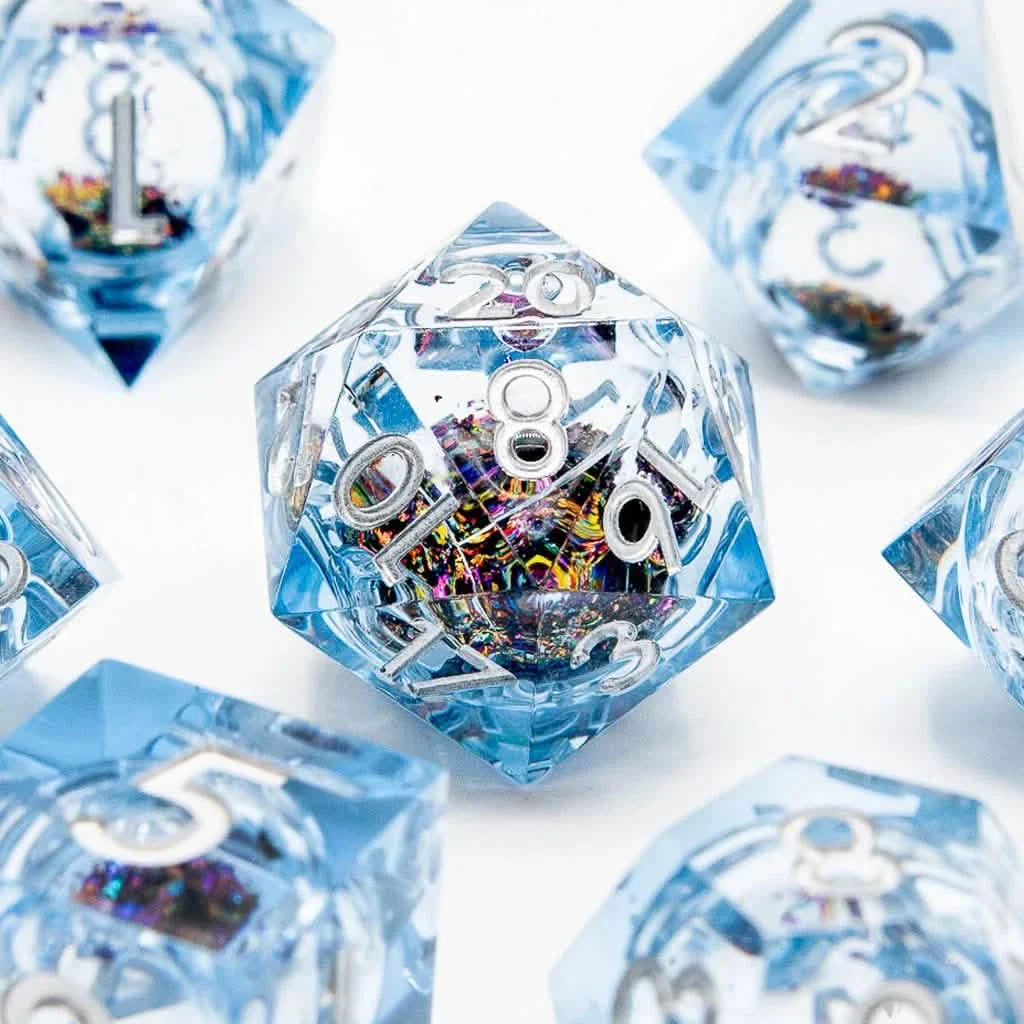 Arcane Prism | Liquid Core Dice | Resin | 7 Piece Set