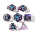 Eye of Enchantment | Liquid Core Dice | Resin | 7 Piece Set
