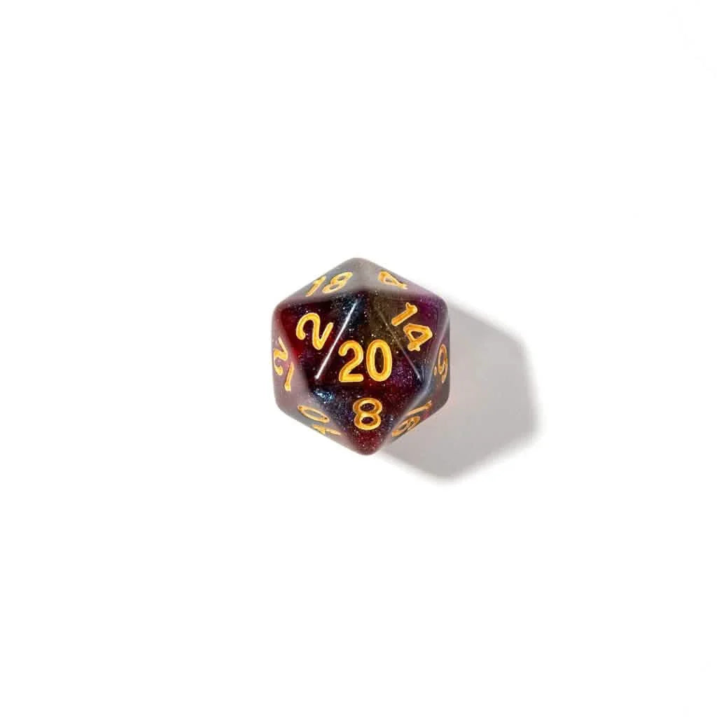 Starlight Reverie | Soft Edge Dice | Acrylic | 7 Piece Set
