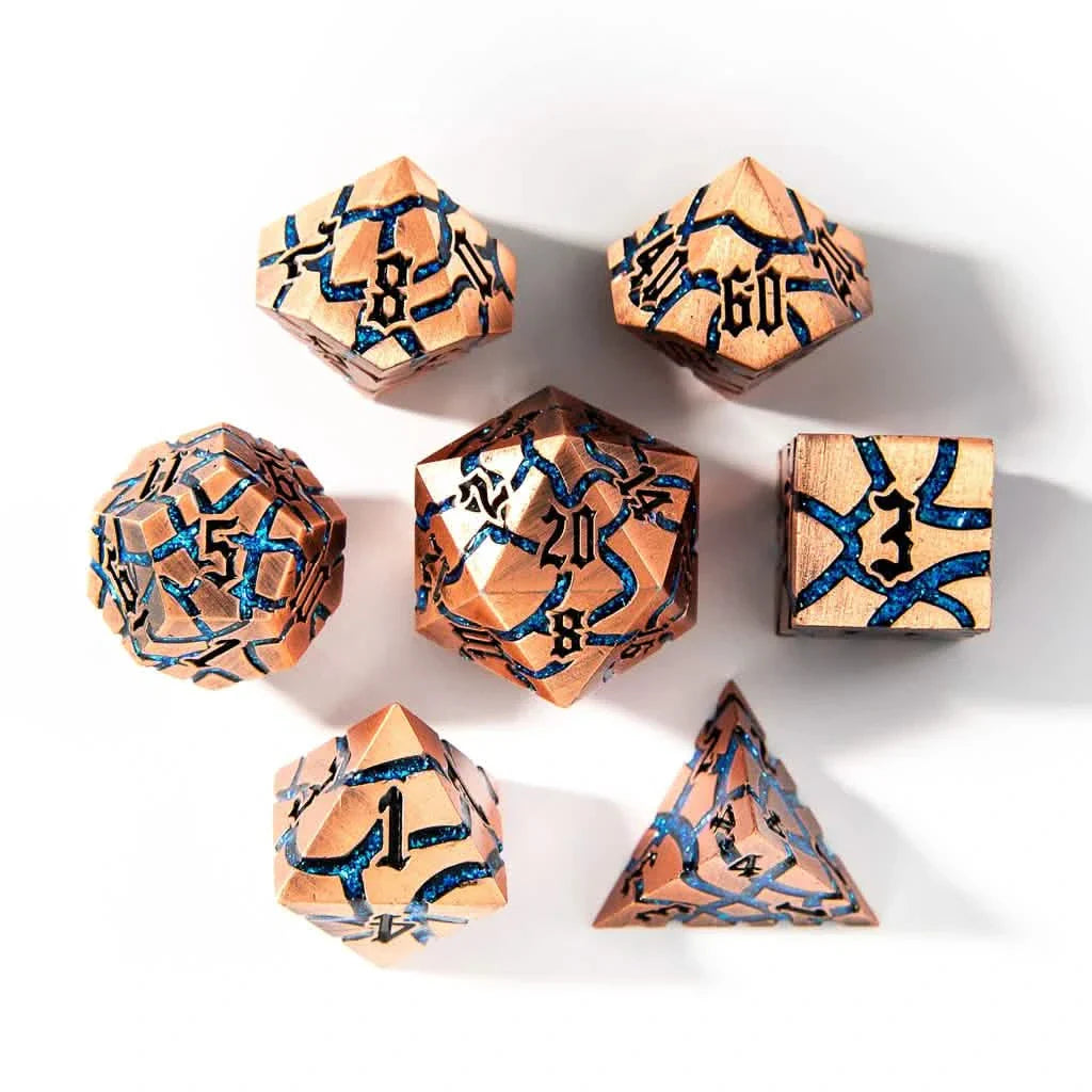 Artificer | Solid Metal Dice | 7 Piece Set