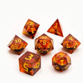 Eye of Power | Liquid Core Dice | Resin | 7 Piece Set