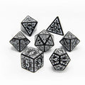 Lunar Ray | Soft Edge Dice | Acrylic | 7 Piece Set