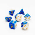 Frosted Azure | Soft Edge Dice | Acrylic | 7 Piece Set