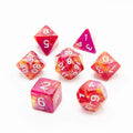Sunset Candy | Soft Edge Dice | Acrylic | 7 Piece Set
