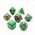 Red Apple Forest | Soft Edge Dice | Acrylic | 7 Piece Set