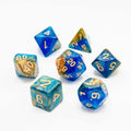 Blueberry Mango Spark | Soft Edge Dice | Acrylic | 7 Piece Set