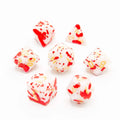 Bloodstained Ivory | Soft Edge Dice | Acrylic | 7 Piece Set