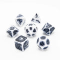 Faded Glory Grey | Soft Edge Dice | Acrylic | 7 Piece Set