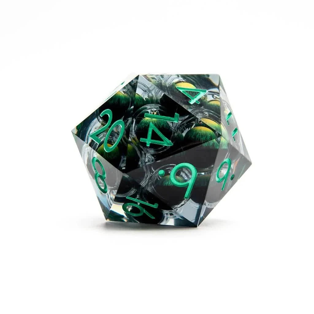 Eyes of Envy | 50mm D20 | Oversized Resin Dice | Single Dice