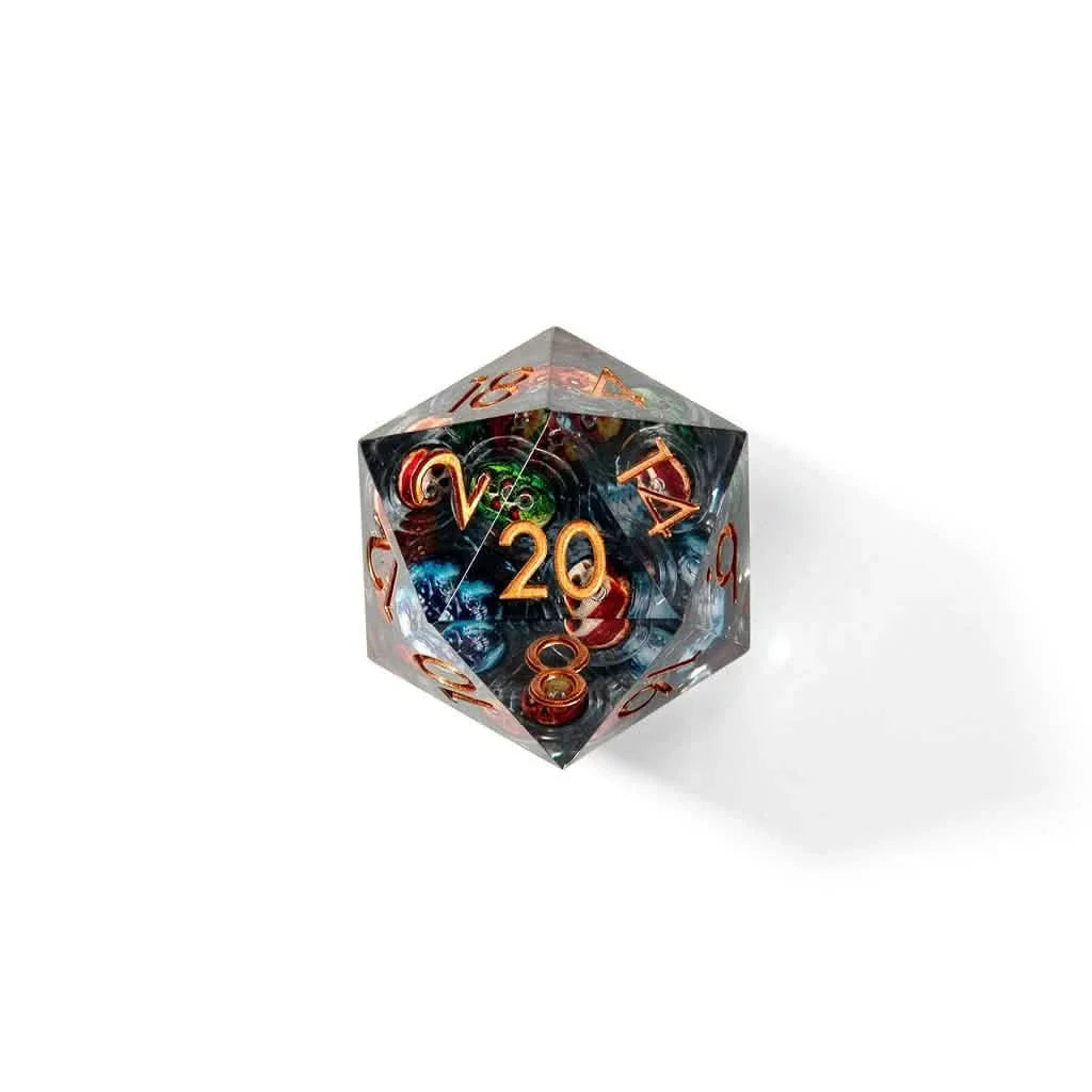 Spectral Legion | 33mm D20 | Oversized Liquid Core Dice | Single Dice