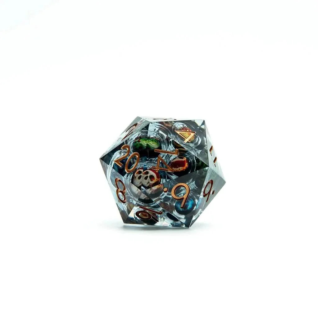 Spectral Legion | 33mm D20 | Oversized Liquid Core Dice | Single Dice