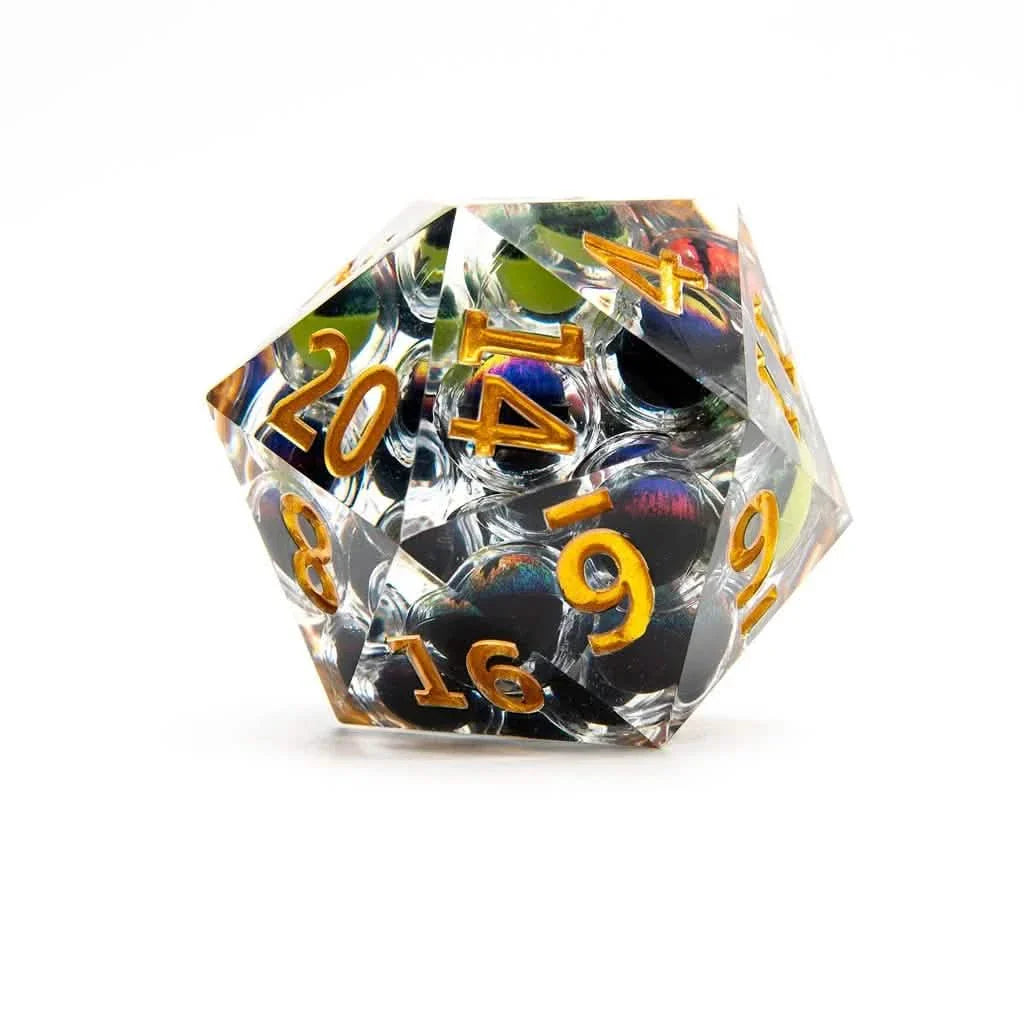 Eyes of Madness | 50mm D20 | Oversized Liquid Core Dice | Single Dice