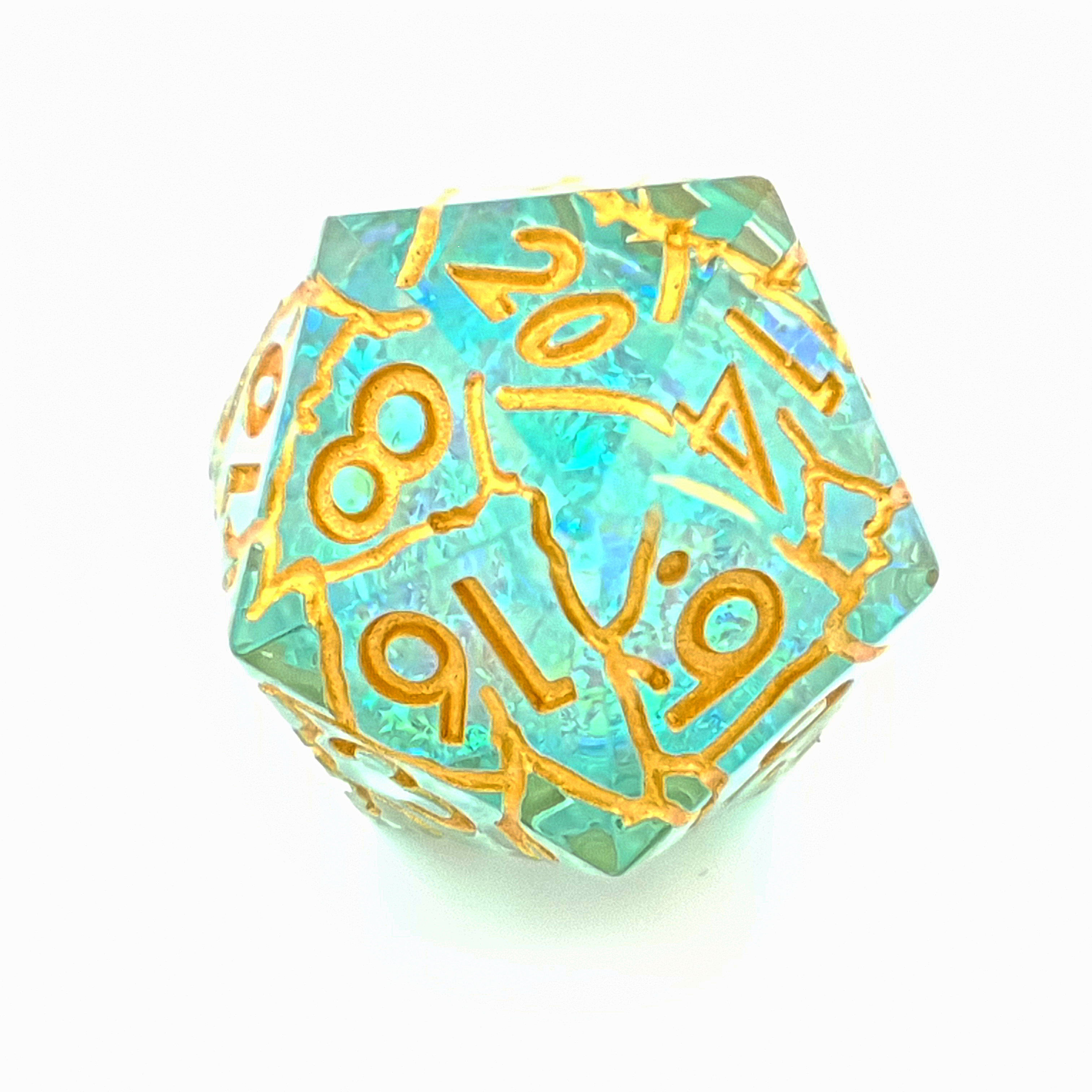 Grand Arcana | Sharp Edge Dice | Resin | 7 Piece Set