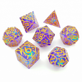 Golden Phantasm | Sharp Edge Dice | Resin | 7 Piece Set