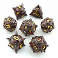 Mace of Malice | Hollow Metal Dice | 7 Piece Set