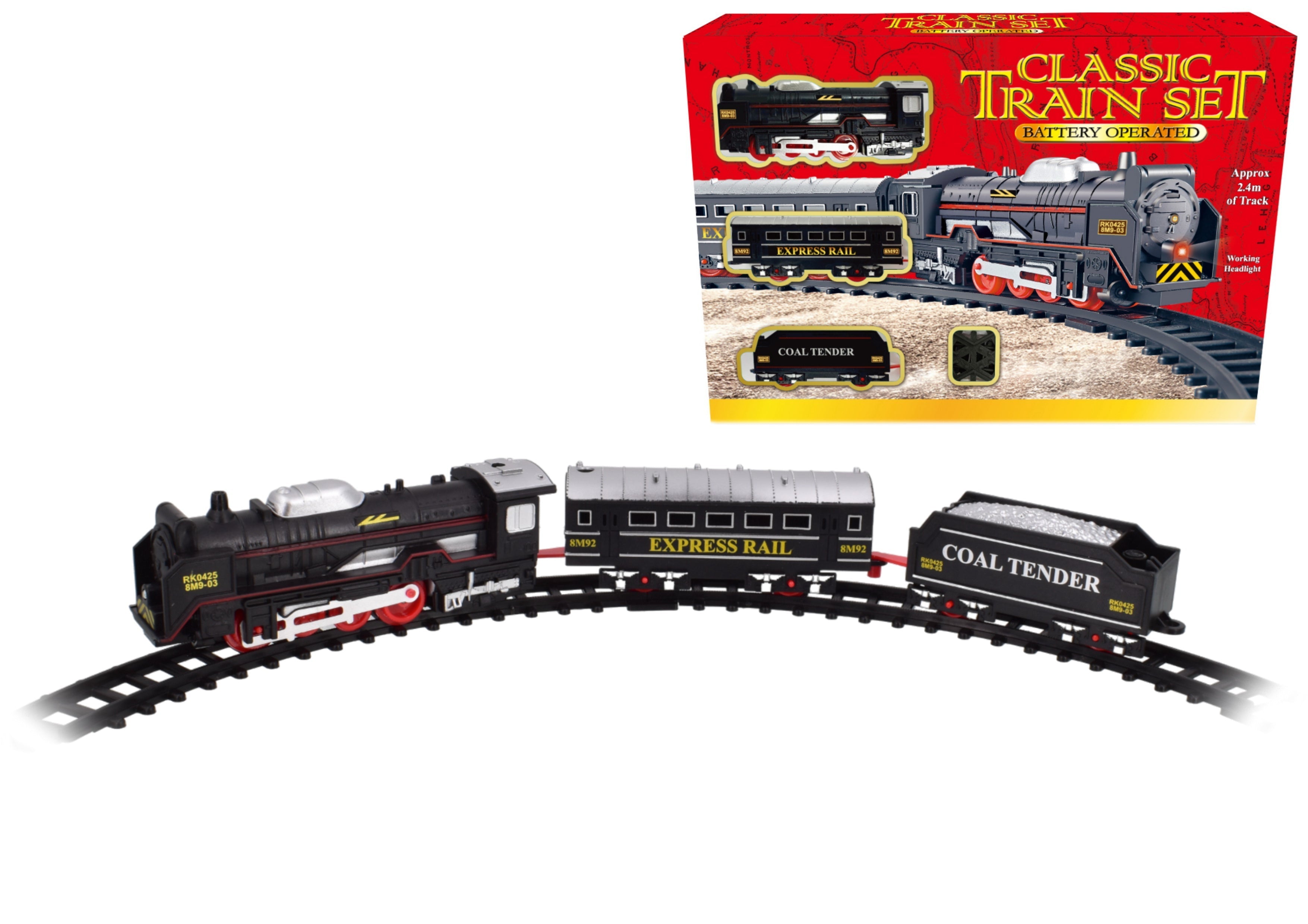 Snaps Classic Toy Train Set – Vintage Model Railway Kids Playset