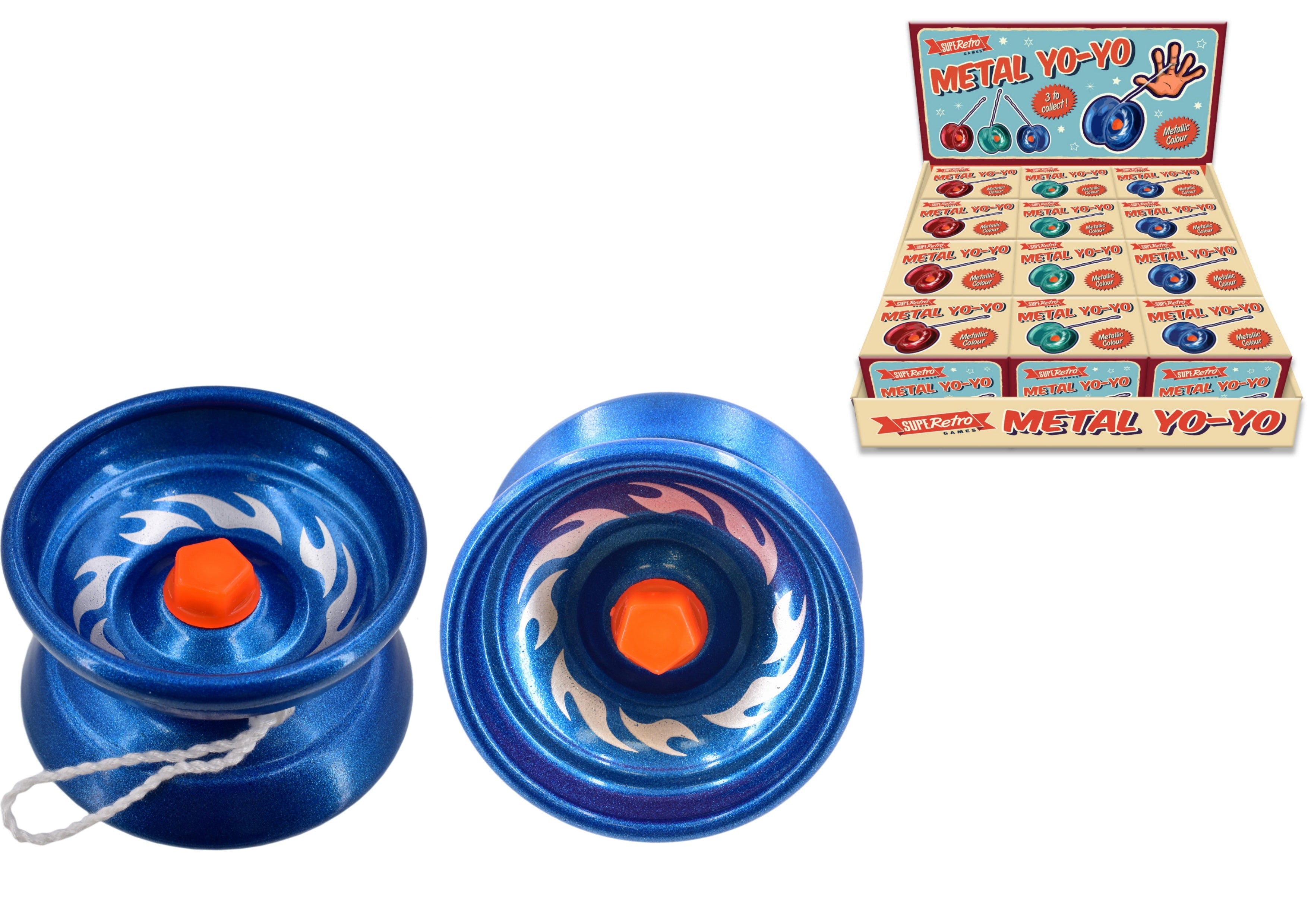Snaps Retro Metal Yo Yo - Classic Collectible Skill Toy in Gift Box
