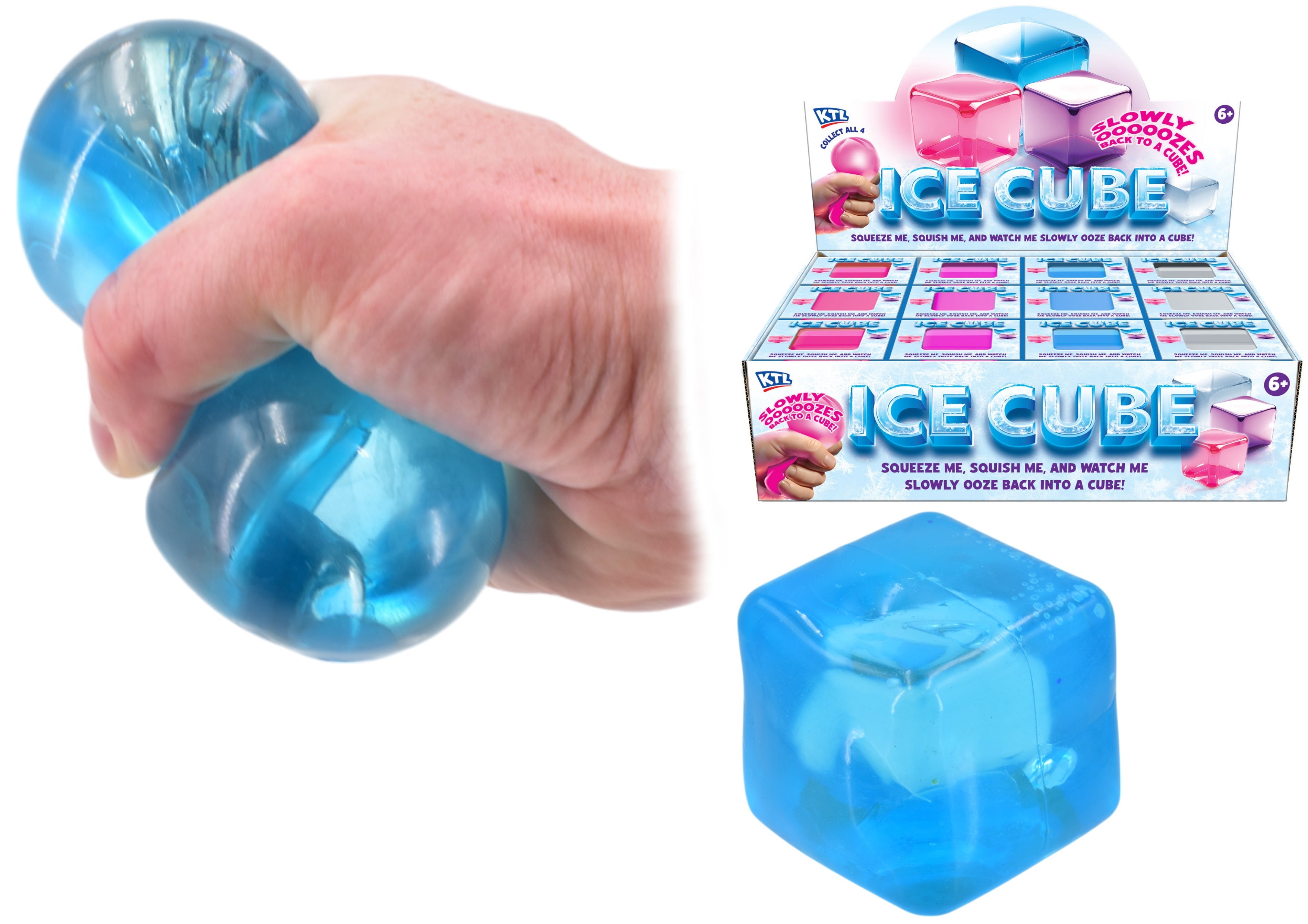 Snaps Squish Ice Cube Fidget Toy – Stress Relief Sensory Squishy Toy