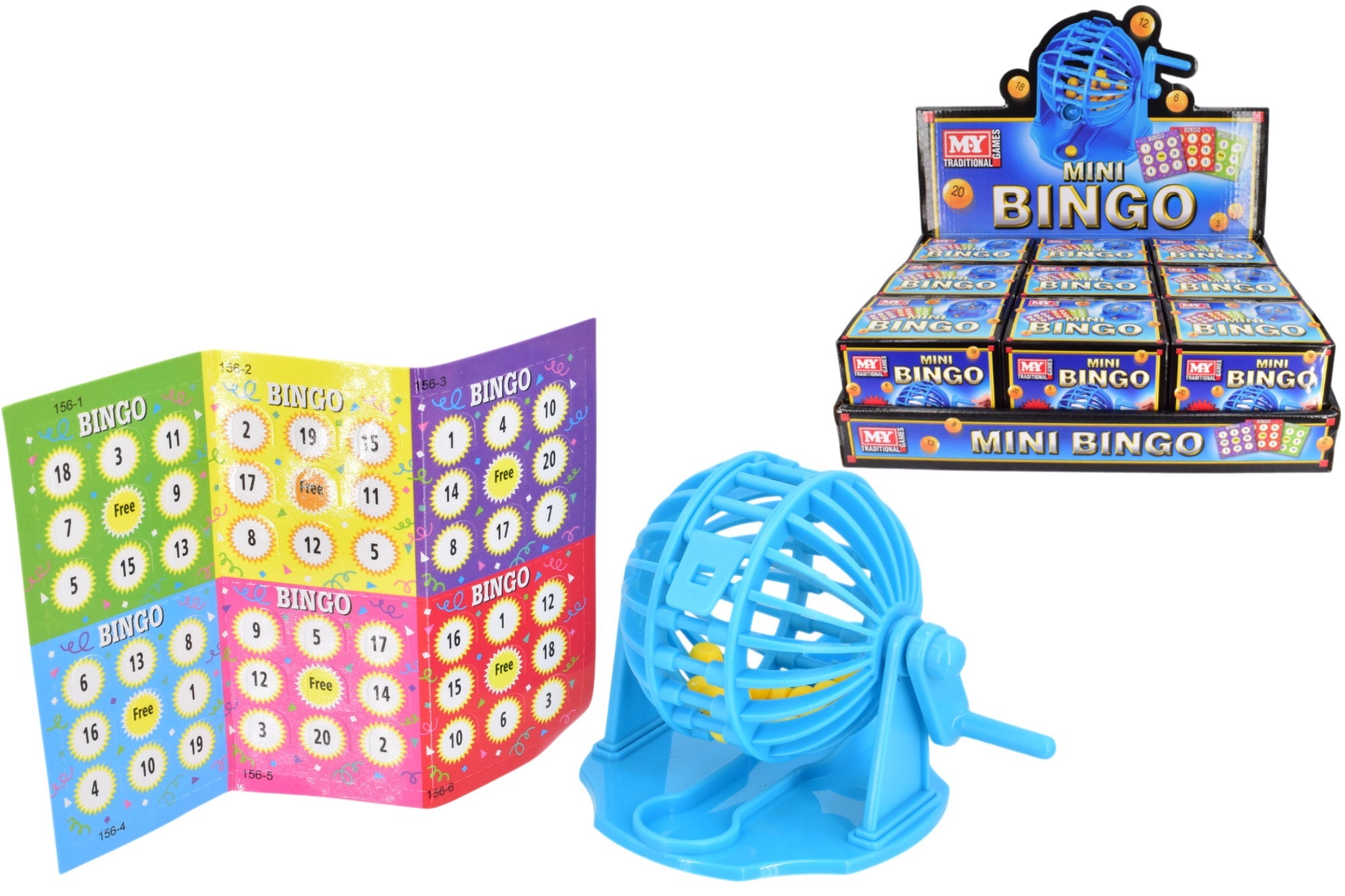 Snaps Mini Bingo Game - Portable Tabletop Travel Game in Display Box