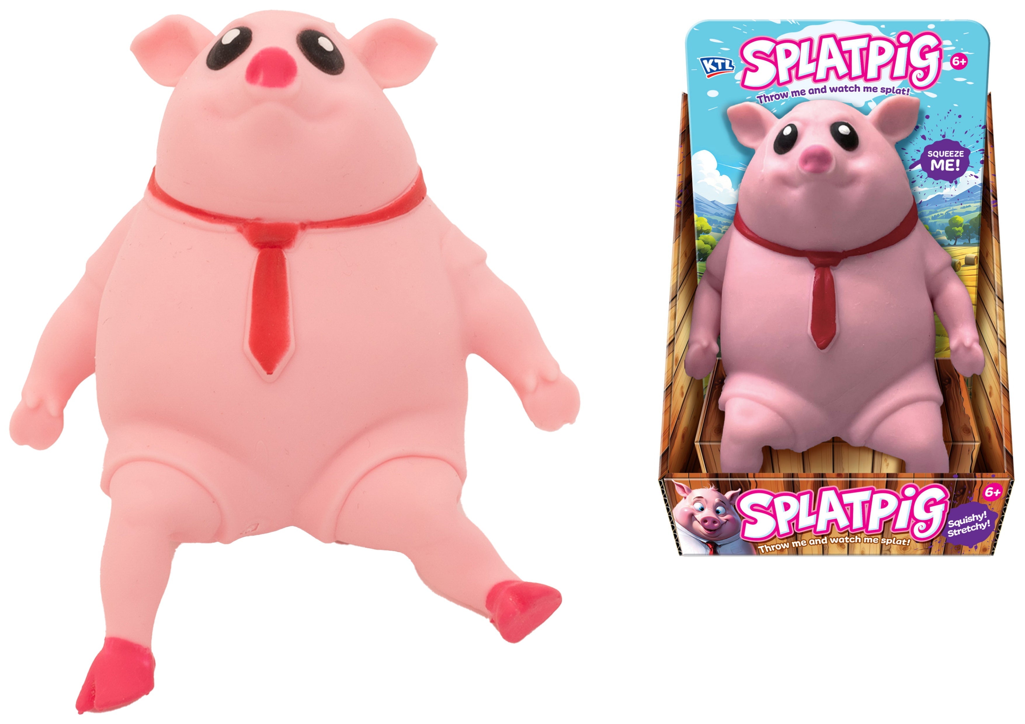 Squeezy Splatter Pig Sensory Toy – Snaps Squishy Stress Relief Fidget