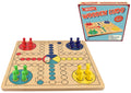 Snaps Retro Wooden Board Ludo Game – Classic Vintage Strategy Toy