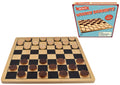 Snaps Retro Wooden Board Draughts – Classic Strategy Family Game