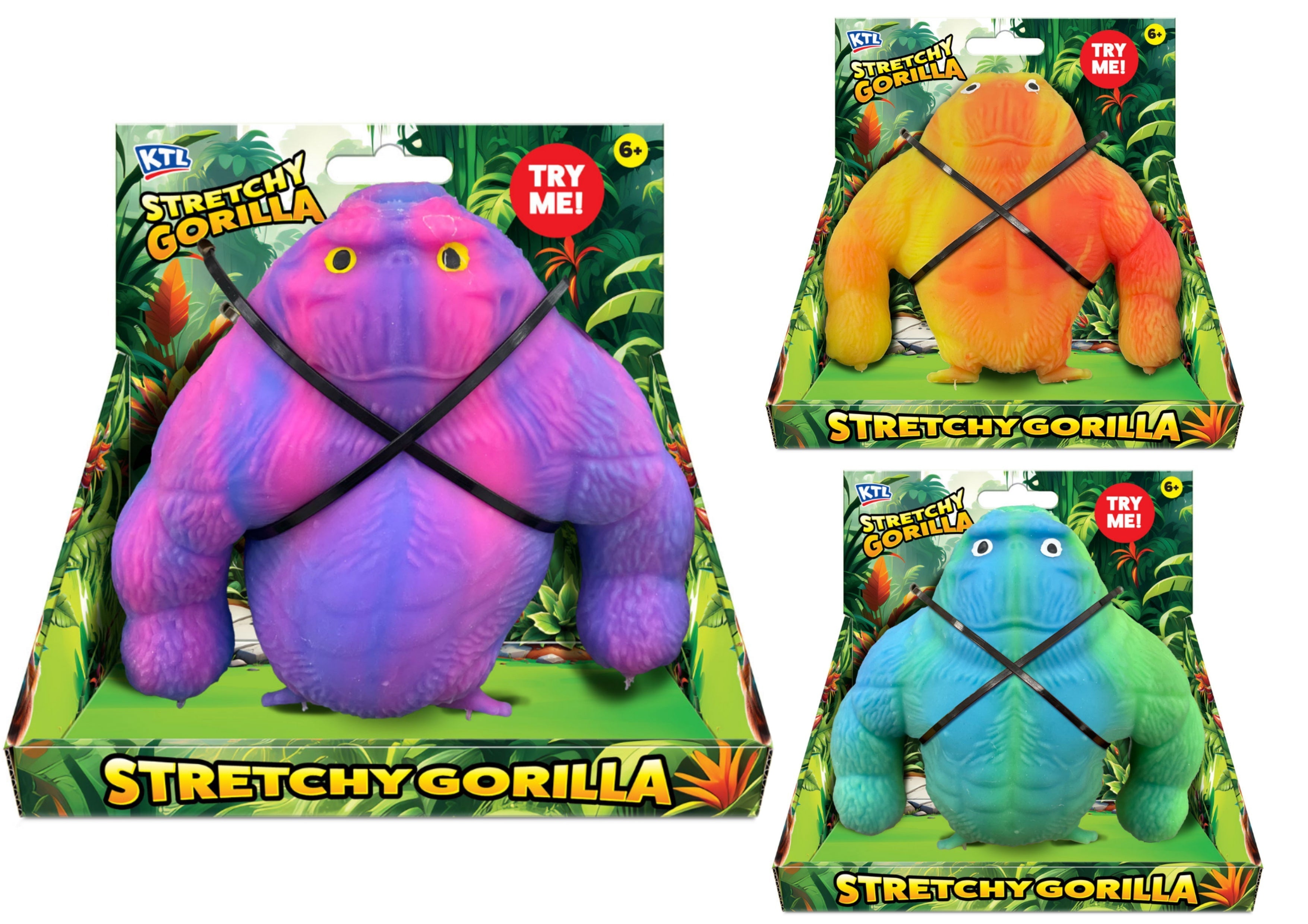 Snaps Stretchy Gorilla Fidget Toy - 450g Sensory Stress Relief Toy