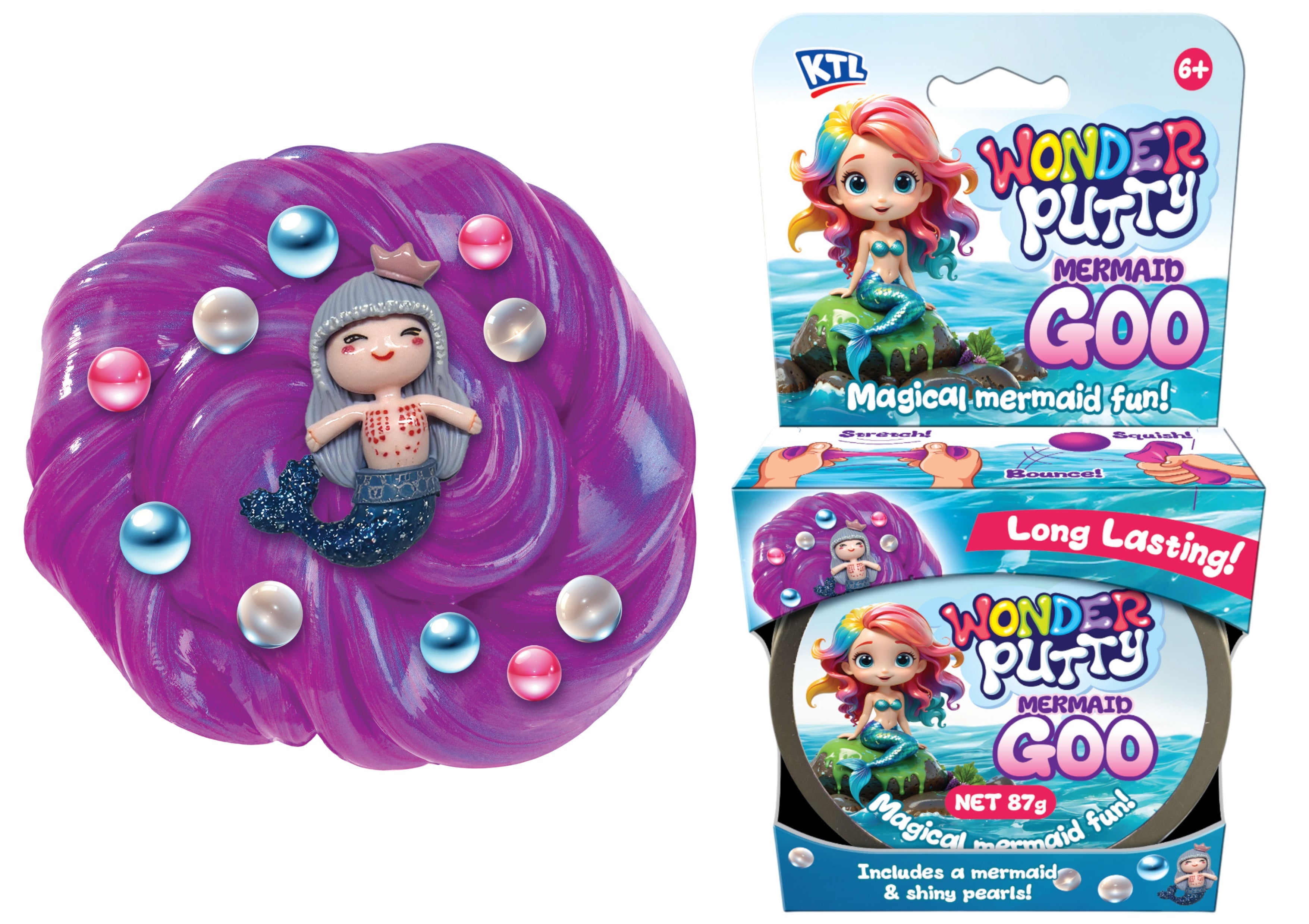 Snaps Wonder Putty Sensory Fidget Toy – Mermaid Non-Toxic Putty – 87g