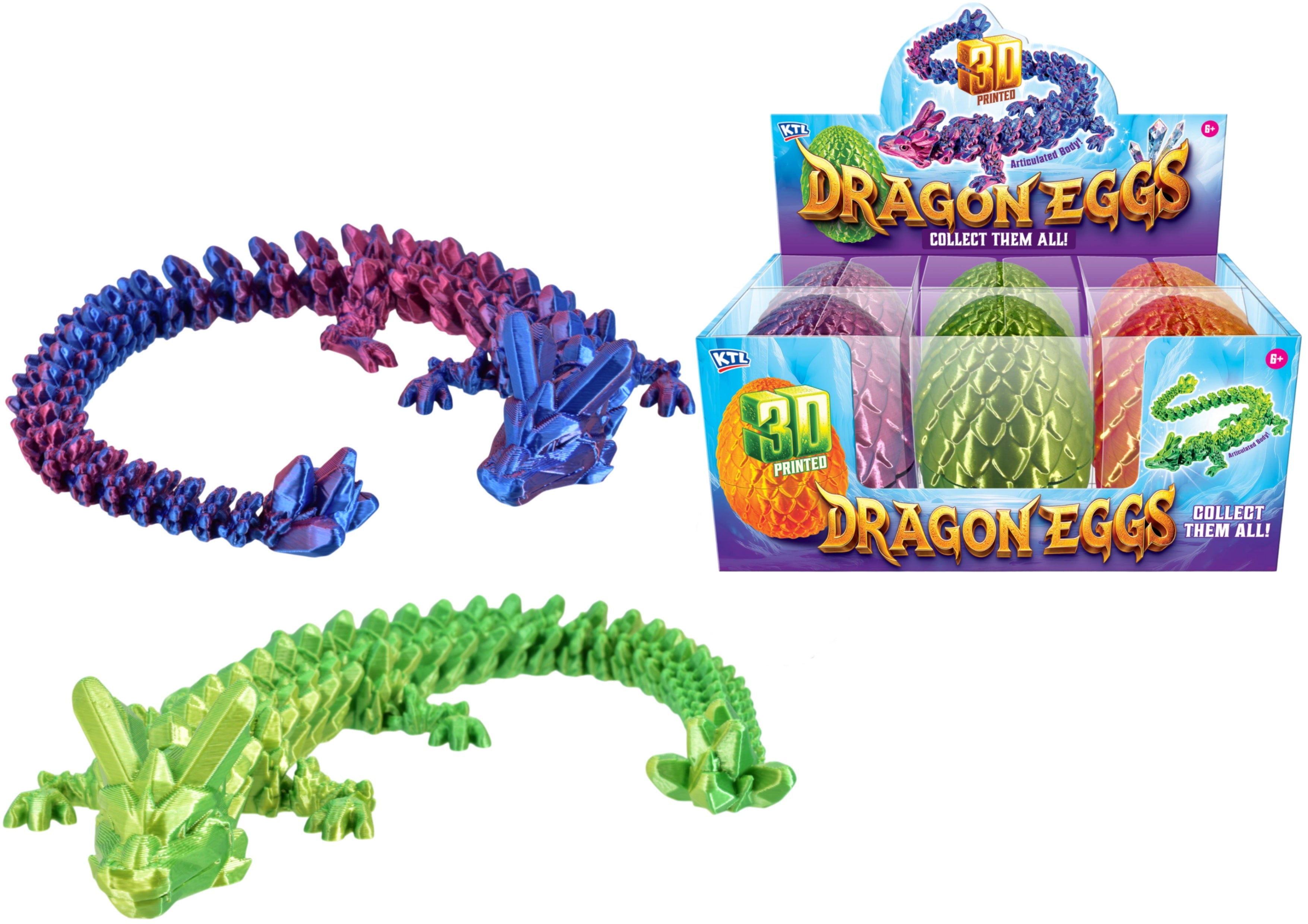 Large 3D Printed Dragon Egg – Mythical Fantasy Desk Decor by Snaps