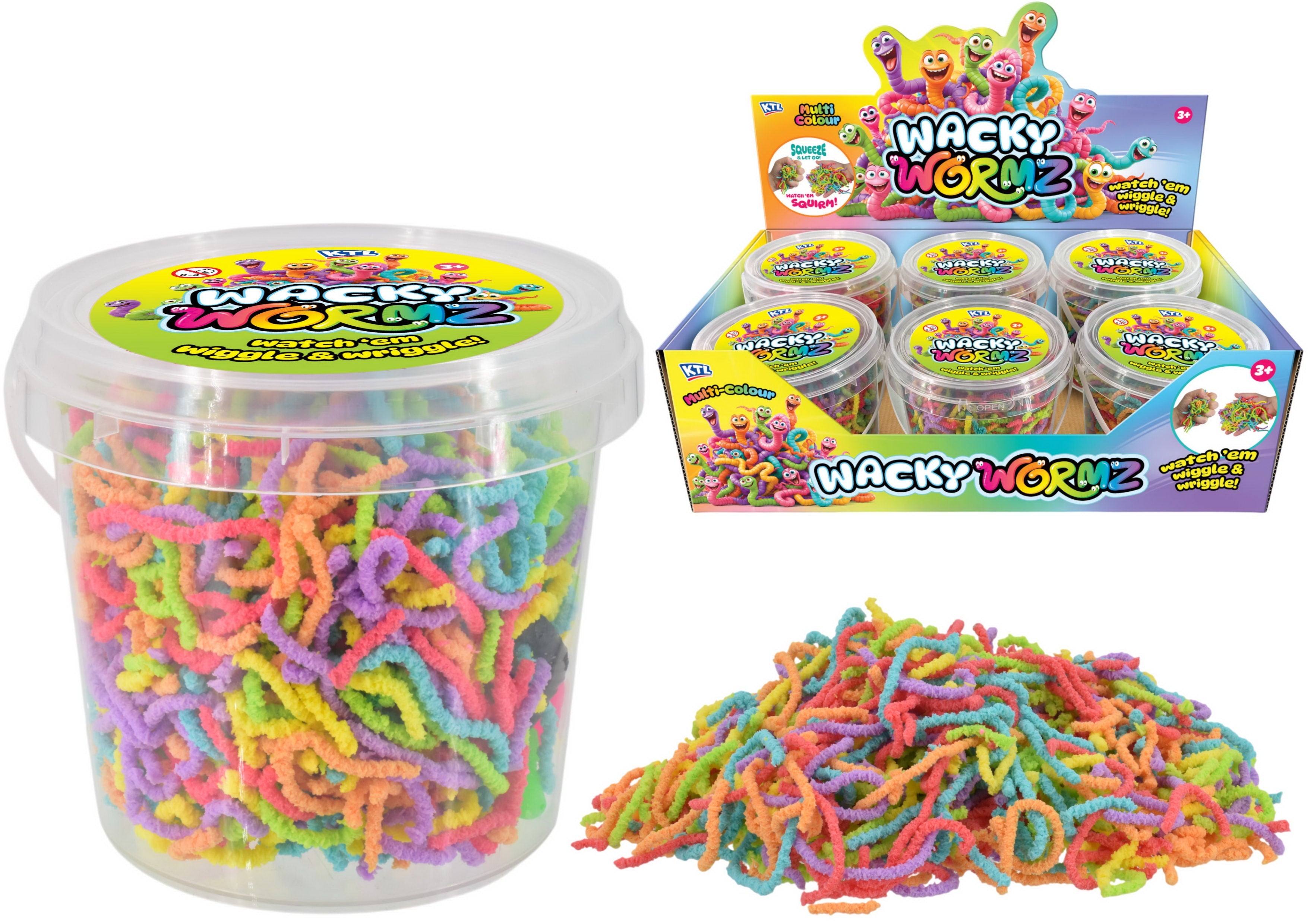 Snaps Multi-Colour Gummy Worms – Fruit Flavoured Bulk Candy (200g)