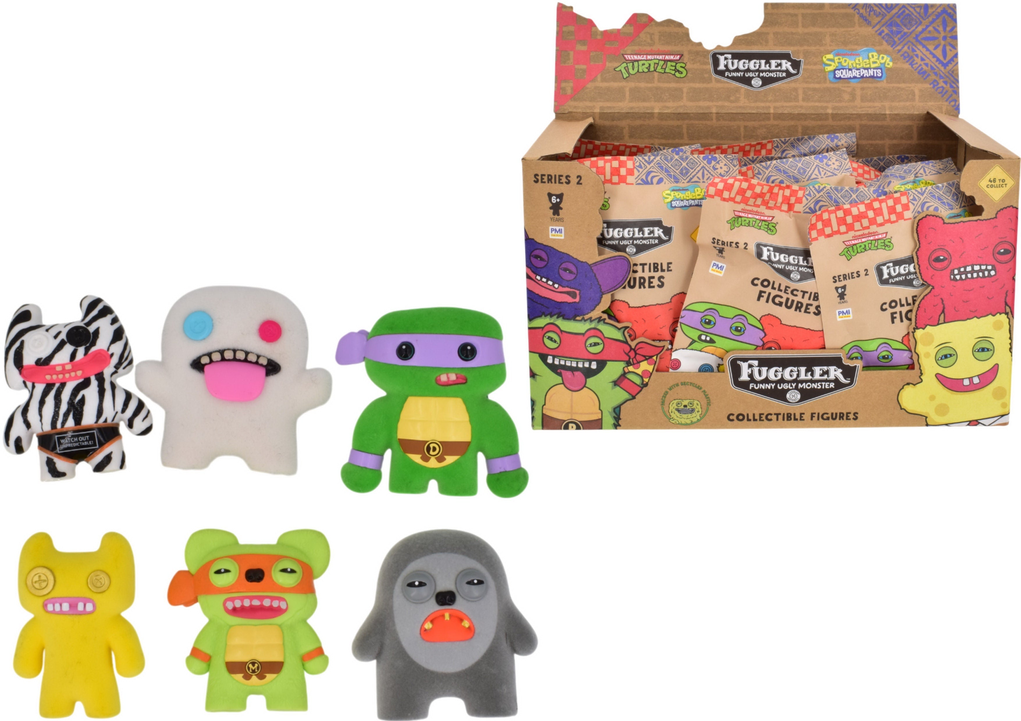 Fuggler Collectible Figures - Spongebob & TMNT Mystery Blind Bag