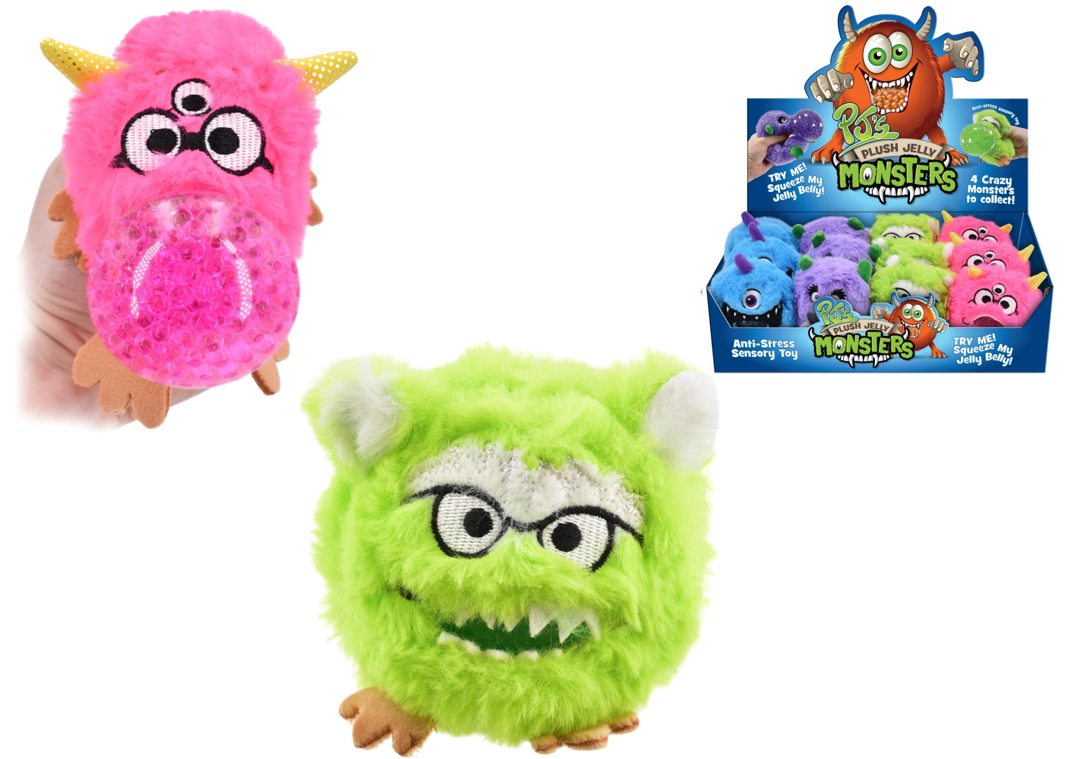 Snaps Plush Jelly Squeezers – Monster Sensory Fidget Toy (Random)